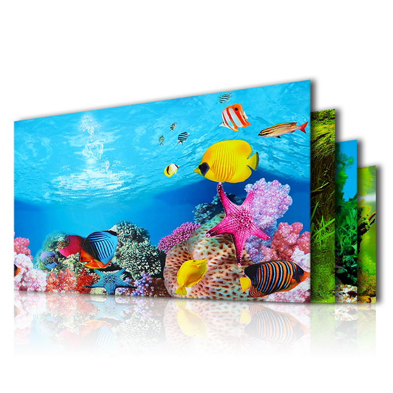 Aquarium Fish Wallpaper - Fish tank background sticker painting self-adhesive