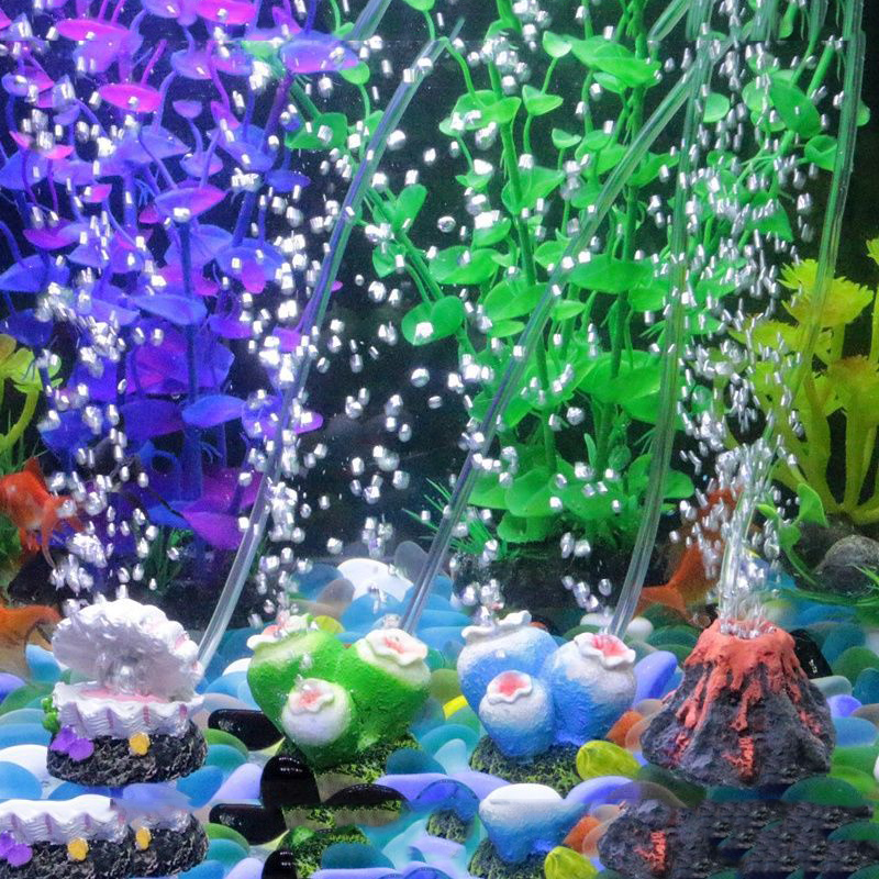 Aquarium Fish Cartoon - Fish Tank Landscaping Simulation Volcano Aquarium