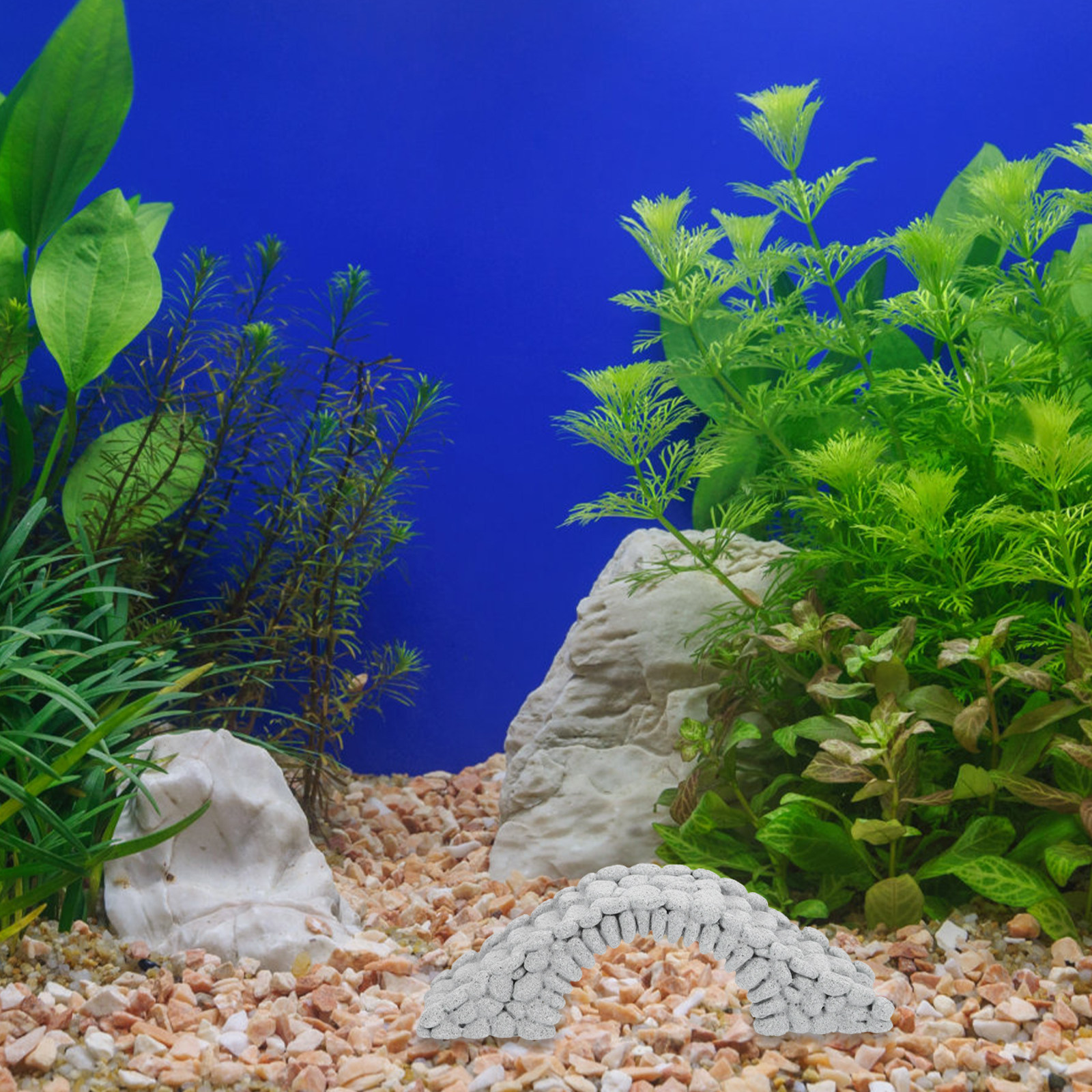 Aquarium Fish Bridge - 2Pcs Lifelike Miniature Stone Bridge Aquarium