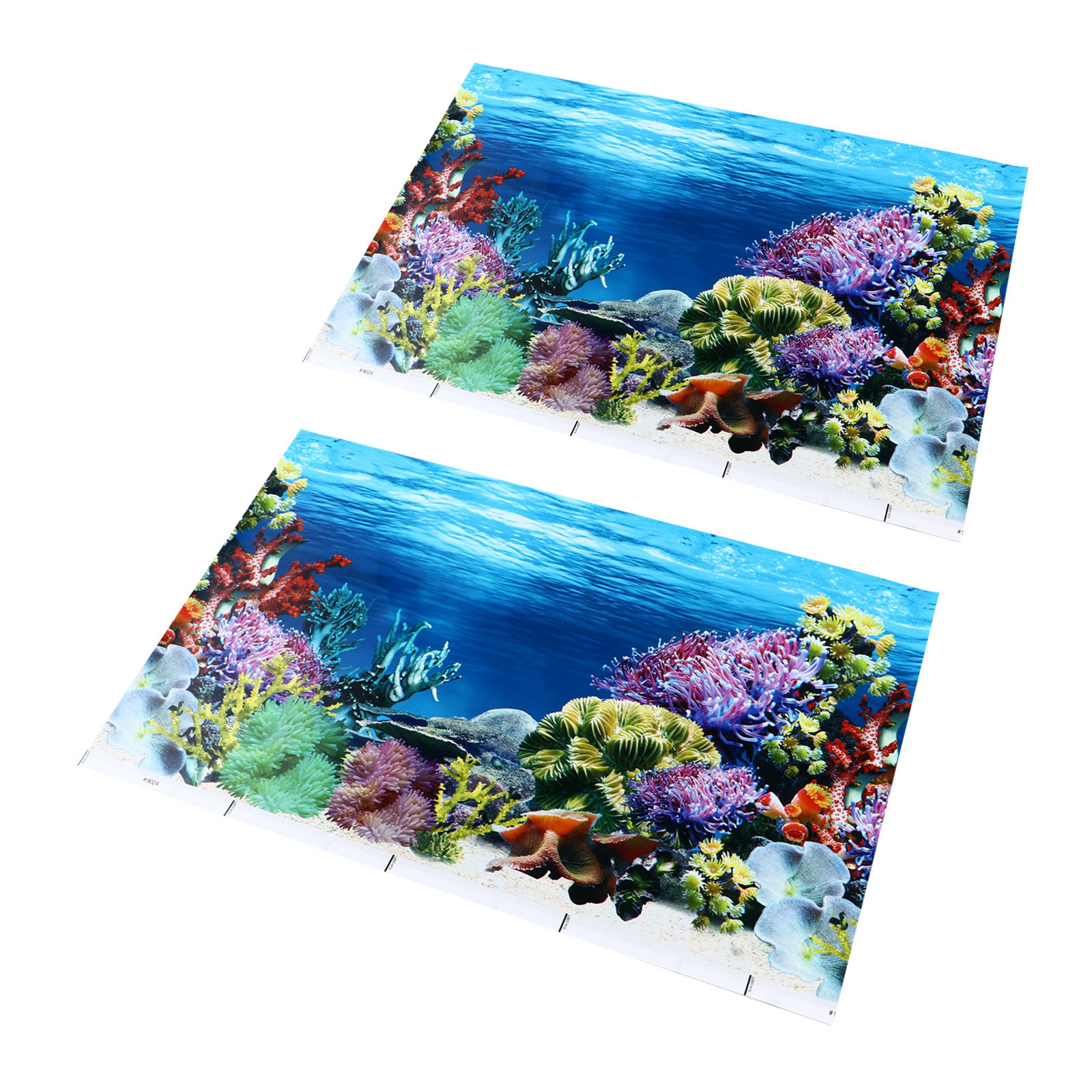 Aquarium Fish Wallpaper - Fish Tank Stickers Coral Decorations Thick