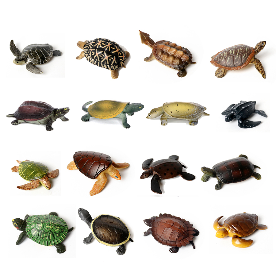Aquarium Fish Cartoon - Realistic Miniatures Marine Life Sea Turtle