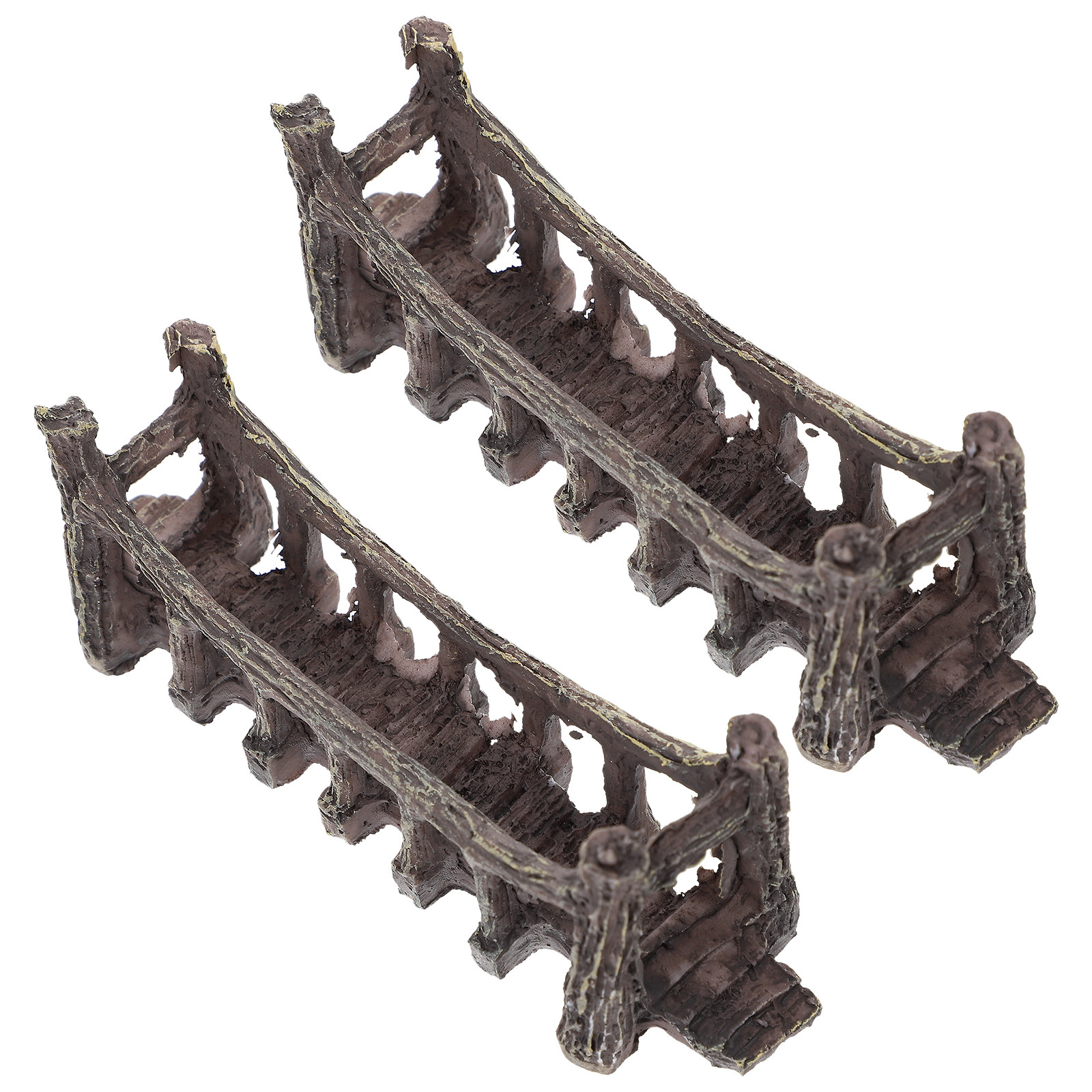 2Pcs Simulation Bridge Resin A - Aquarium Fish Bridge 评论和价格
