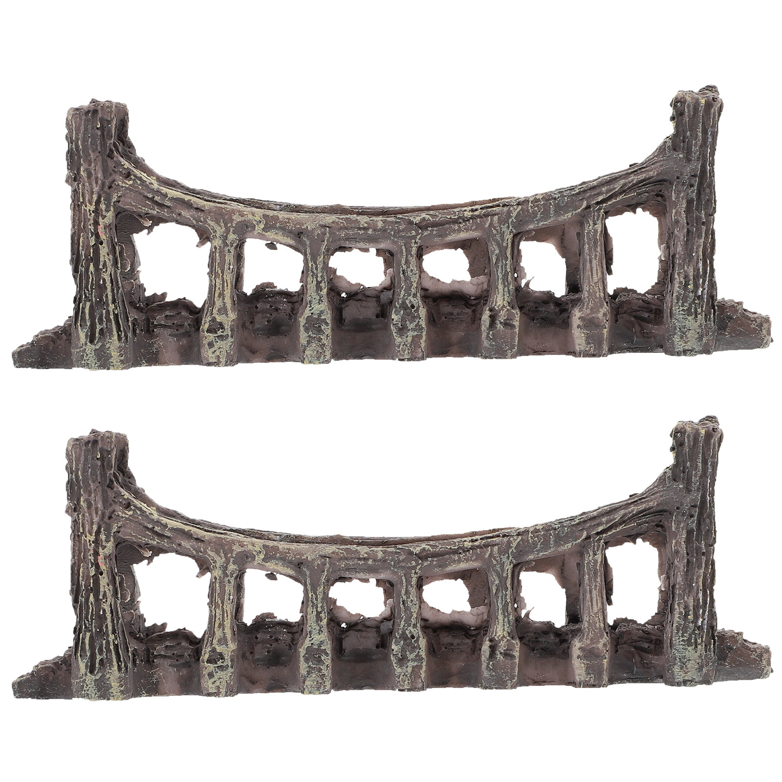 2Pcs Simulation Bridge Resin A - Aquarium Fish Bridge 评论和价格