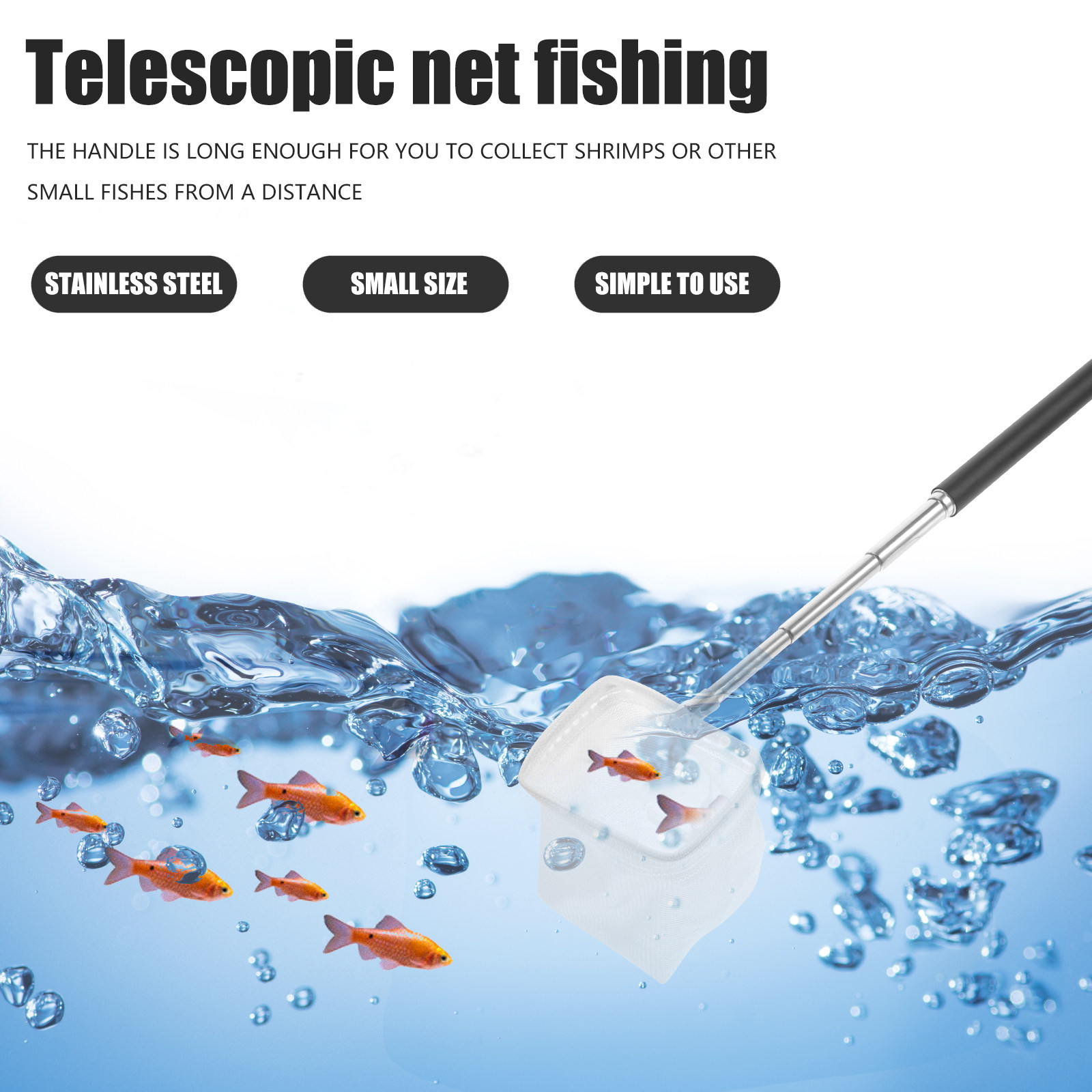 Shrimp Net with Extendable Adj - Aquarium Fish Net 评论和价格