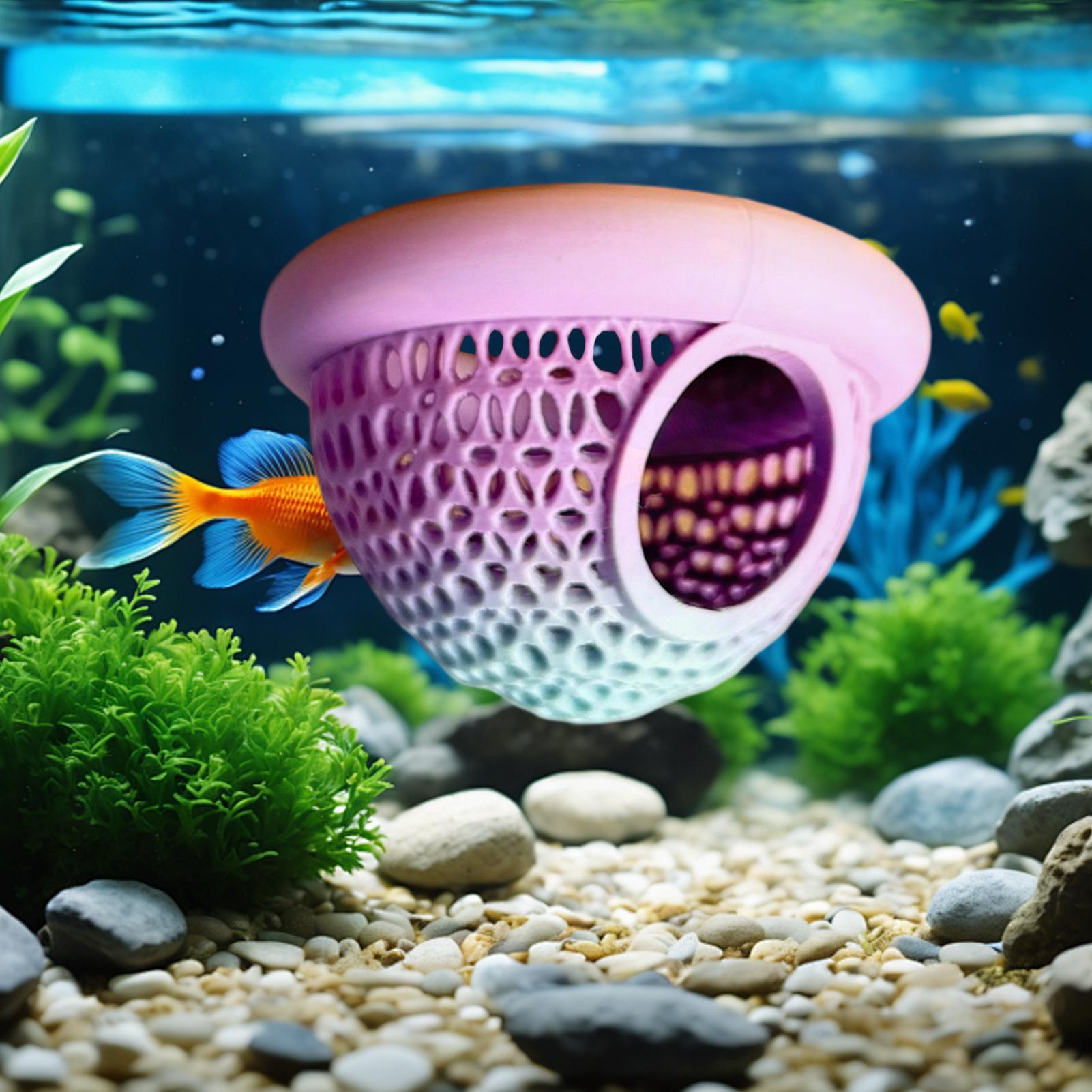 Floating Betta Hides Aquarium  - Aquarium Fish Cartoon 评论和价格