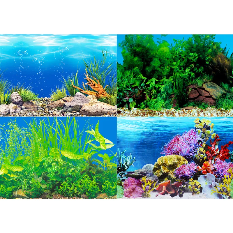 Fish tank background sticker p - Aquarium Fish Wallpaper 评论和价格