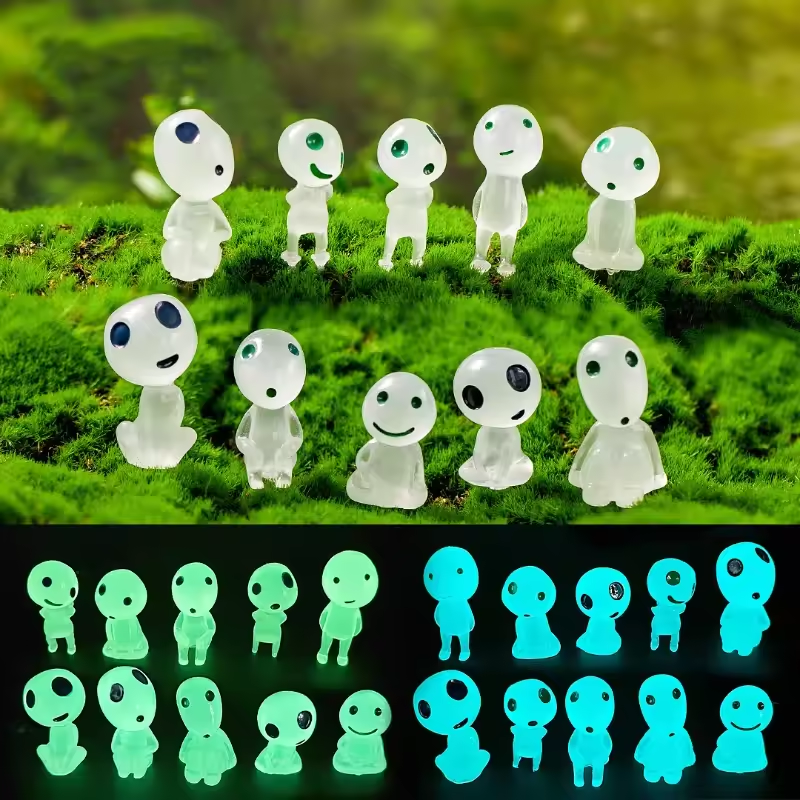 10Pcs Mini Kodama Luminous Elv - Aquarium Fish Cartoon 评论和价格