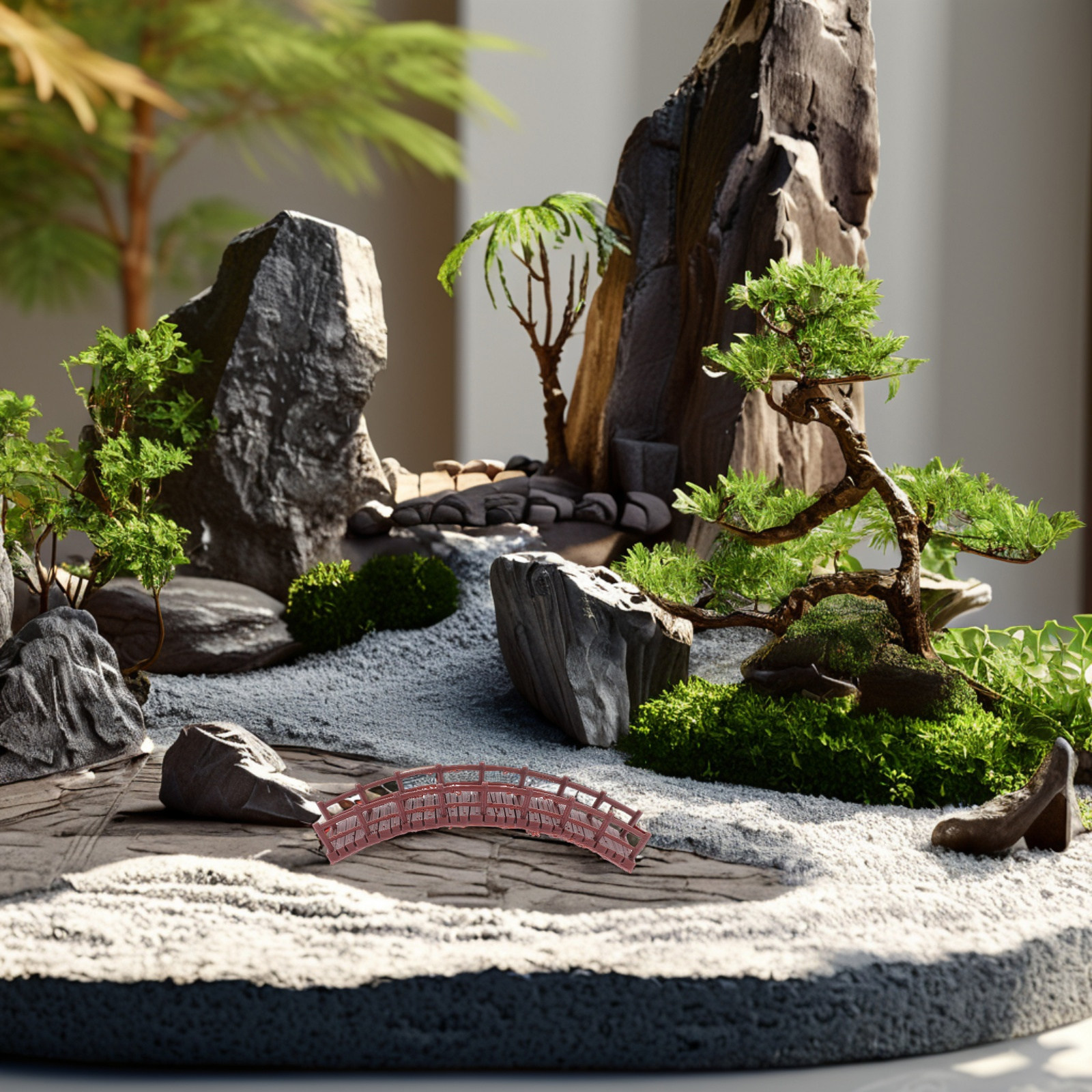 Miniature Chinese Arch Bridge  - Aquarium Fish Bridge 评论和价格