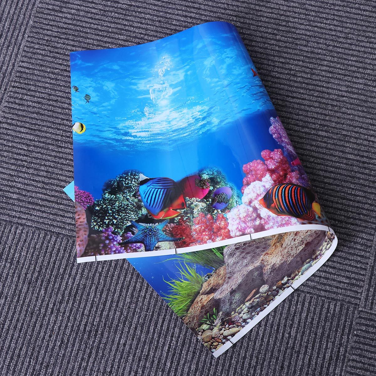 3D Fish Tank Background Sticke - Aquarium Fish Wallpaper 评论和价格