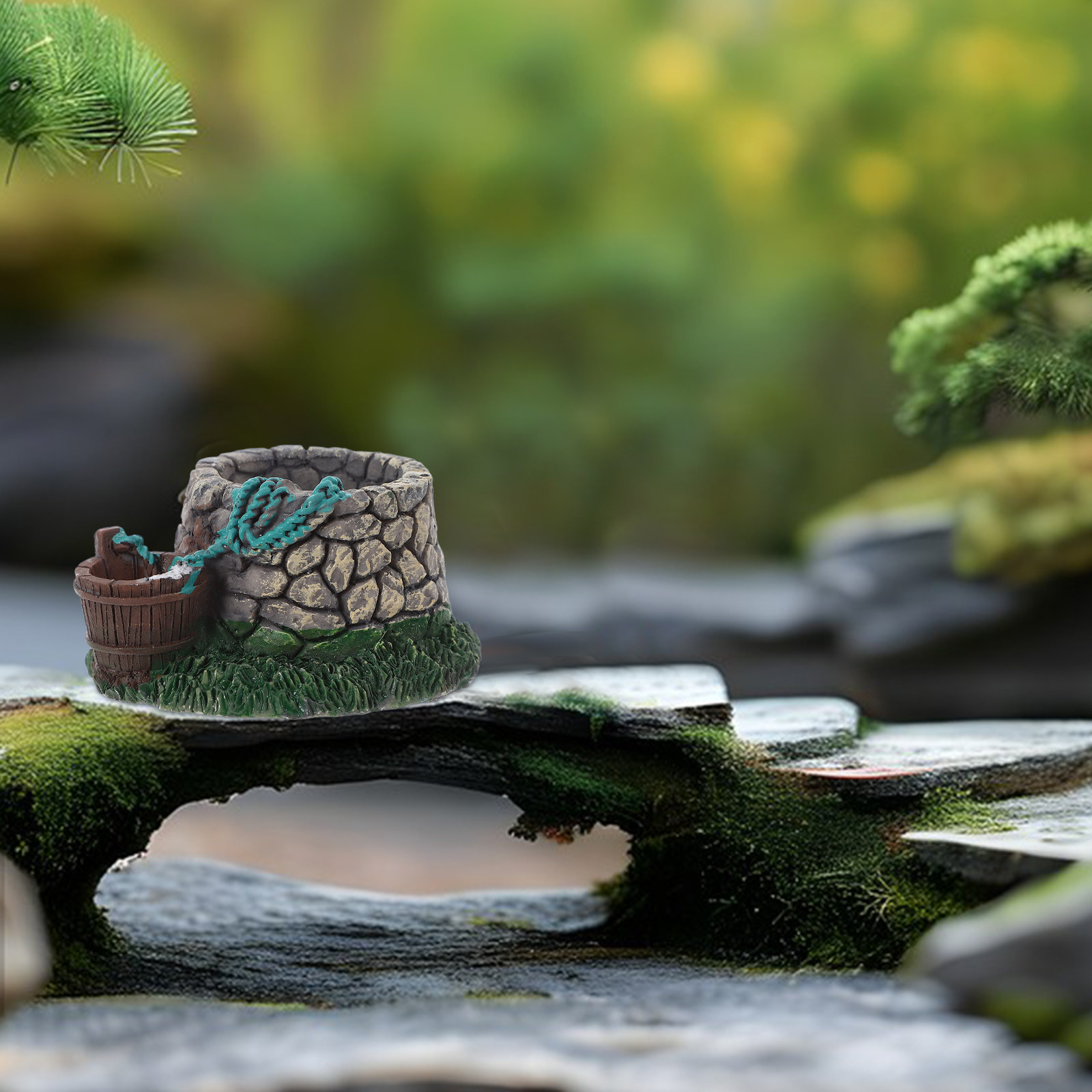 Miniature Garden Bridge and An - Aquarium Fish Bridge 评论和价格