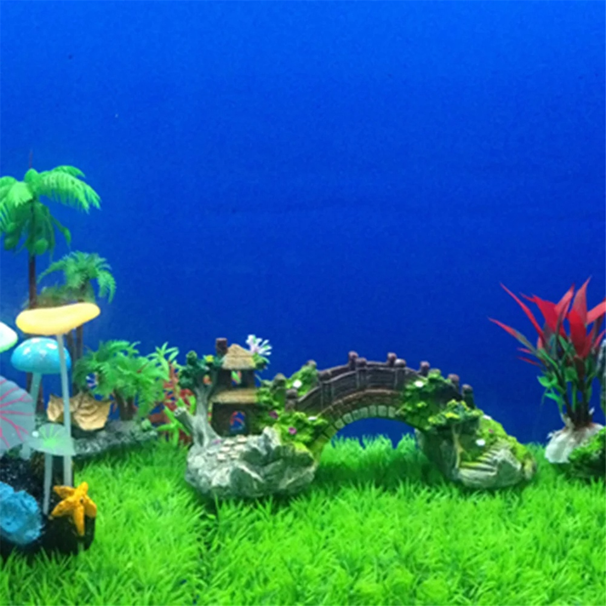 Artificial Bridge Fish Tank Or - Aquarium Fish Bridge 评论和价格