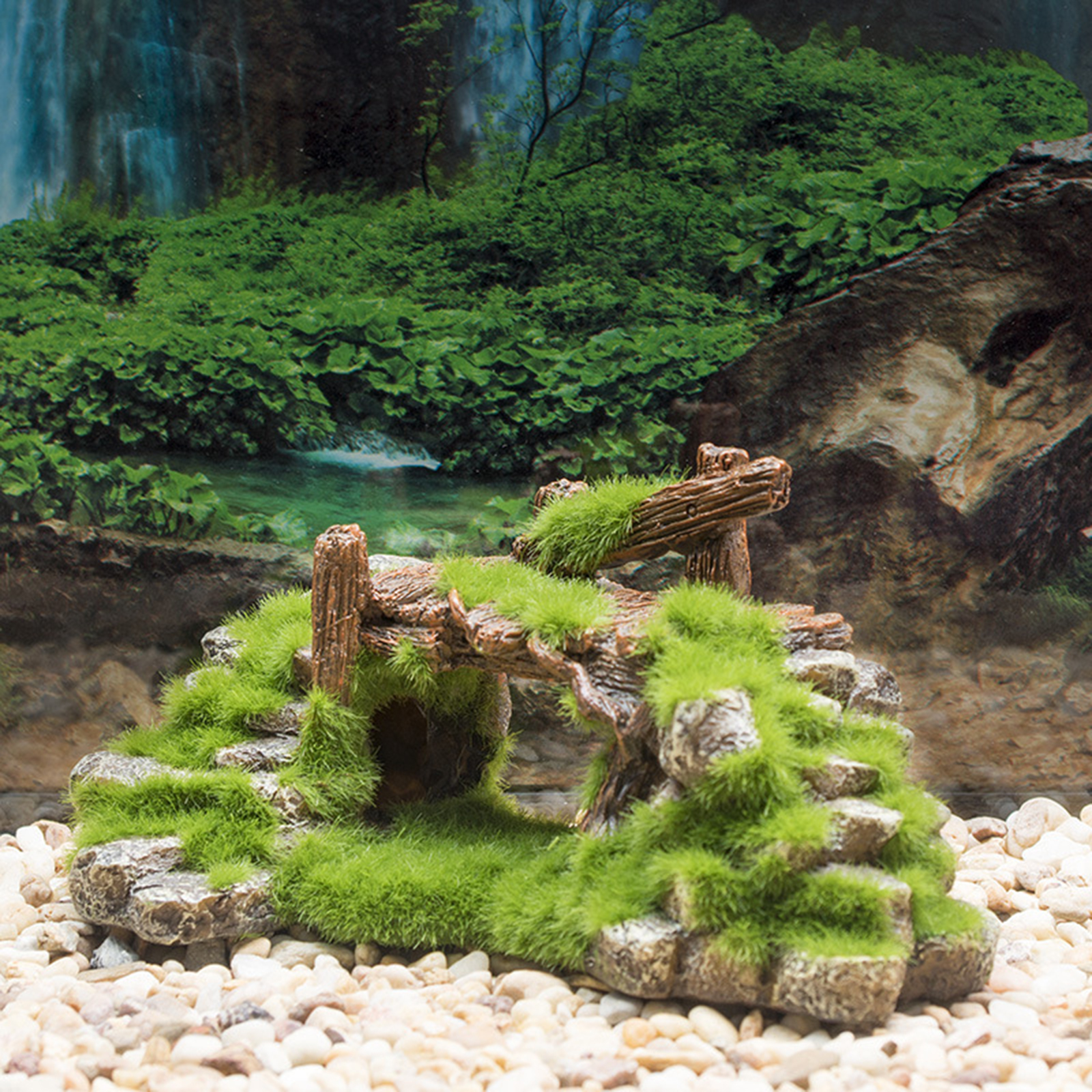 Aquarium Rockery Hideaway Aqua - Aquarium Fish Bridge 评论和价格