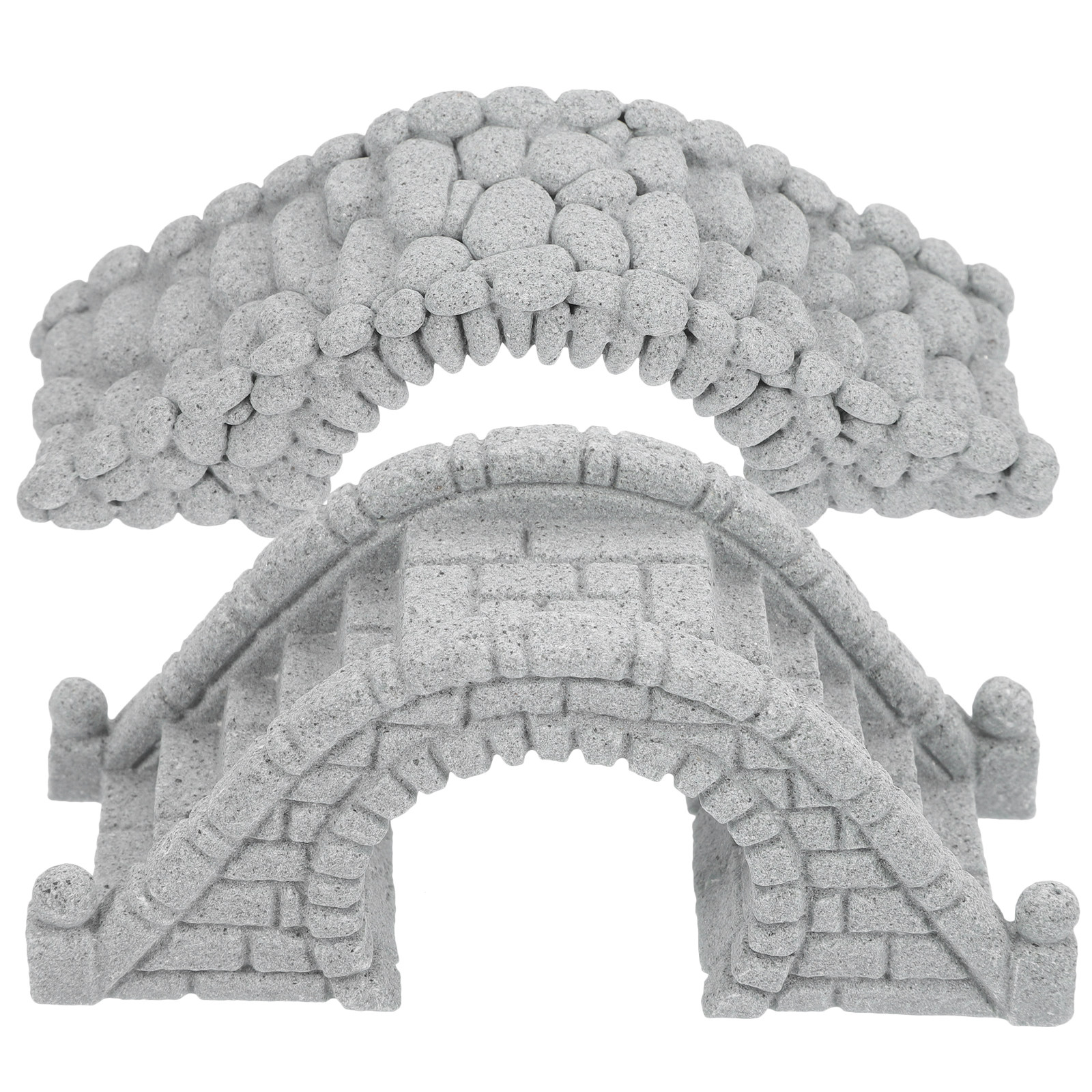 2Pcs Lifelike Miniature Stone  - Aquarium Fish Bridge 评论和价格