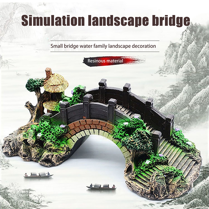 1PC Fish Tank Artificial Bridg - Aquarium Fish Bridge 评论和价格
