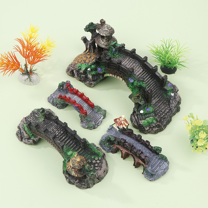 1PC Fish Tank Artificial Bridg - Aquarium Fish Bridge 评论和价格