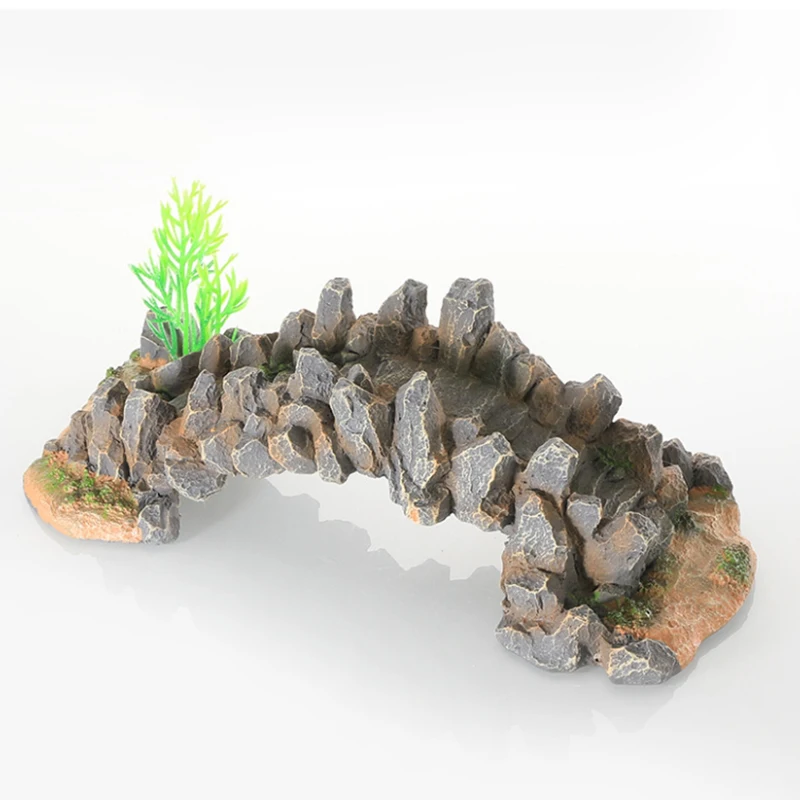 Simulated Stone Bridge Aquariu - Aquarium Fish Bridge 评论和价格
