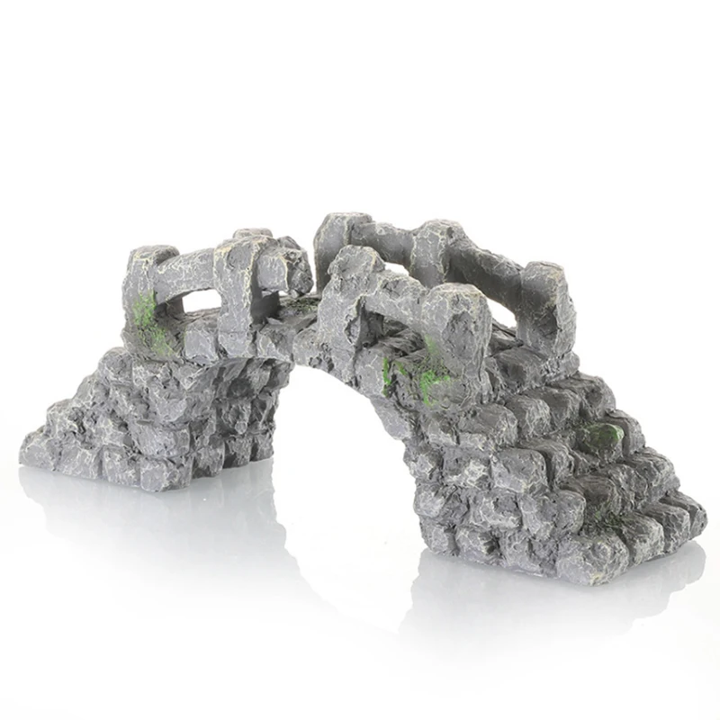 Simulated Stone Bridge Aquariu - Aquarium Fish Bridge 评论和价格