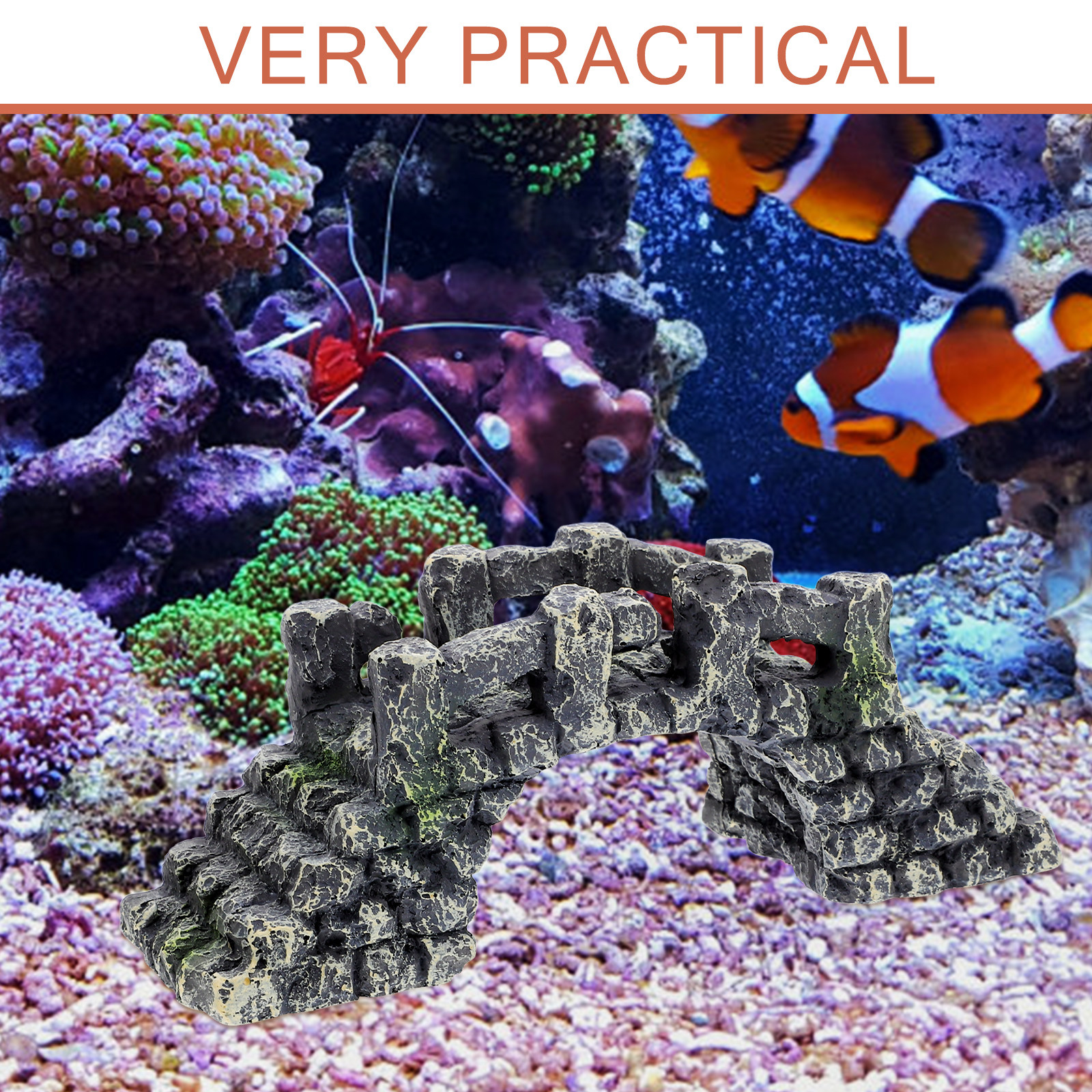 Resin Aquarium Bridge Decor Mi - Aquarium Fish Bridge 评论和价格