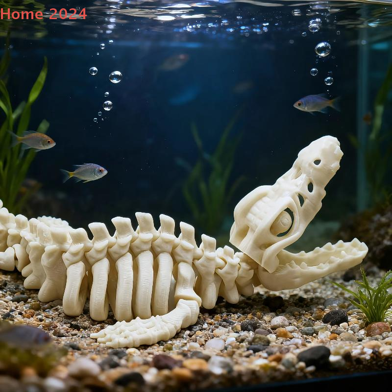 1Pcs Large Dinosaur Bone Repli - Aquarium Fish Cartoon 评论和价格