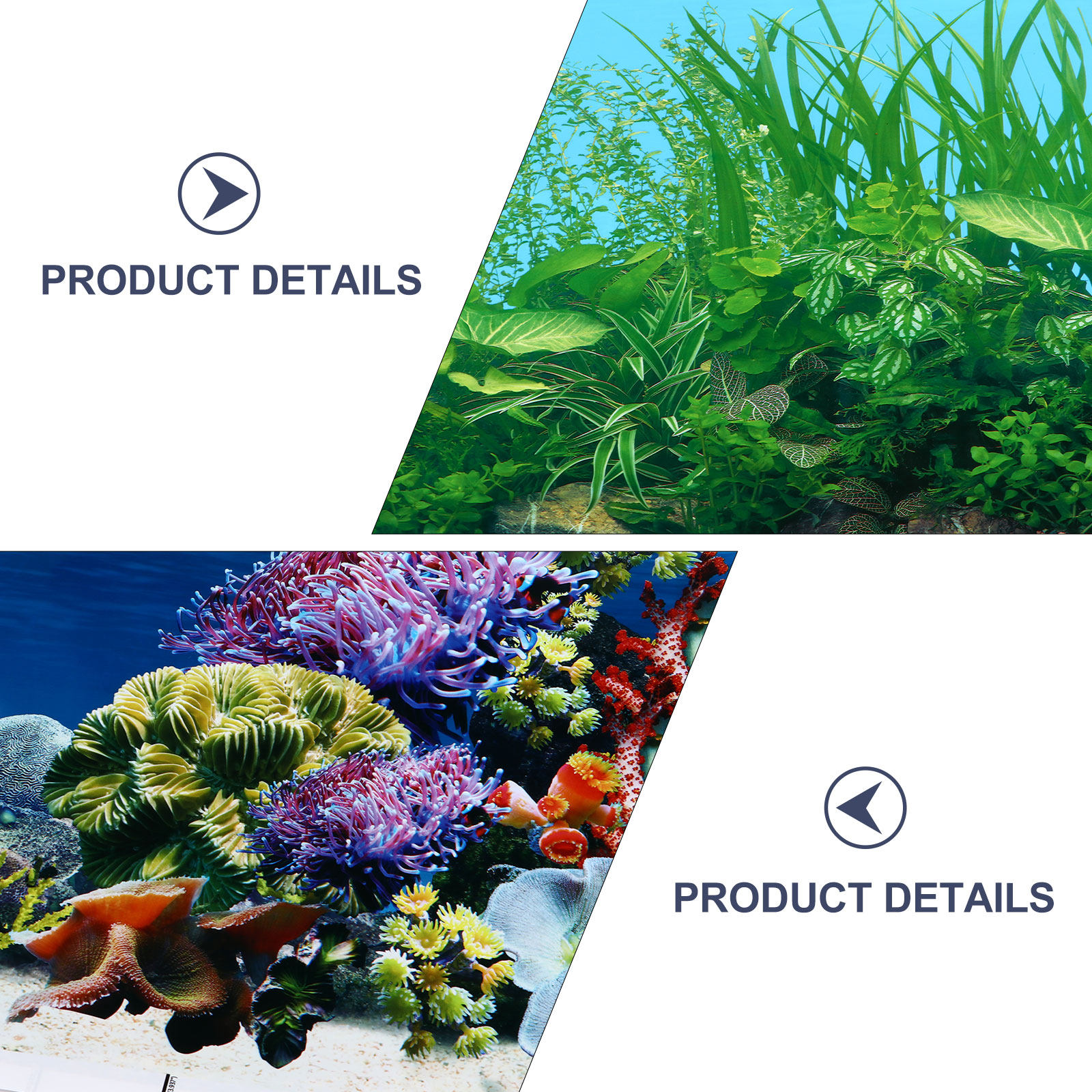 Fish Tank Stickers Coral Decor - Aquarium Fish Wallpaper 评论和价格