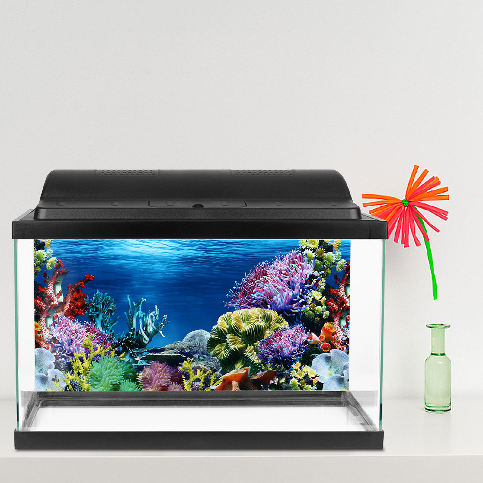 Fish Tank Stickers Coral Decor - Aquarium Fish Wallpaper 评论和价格