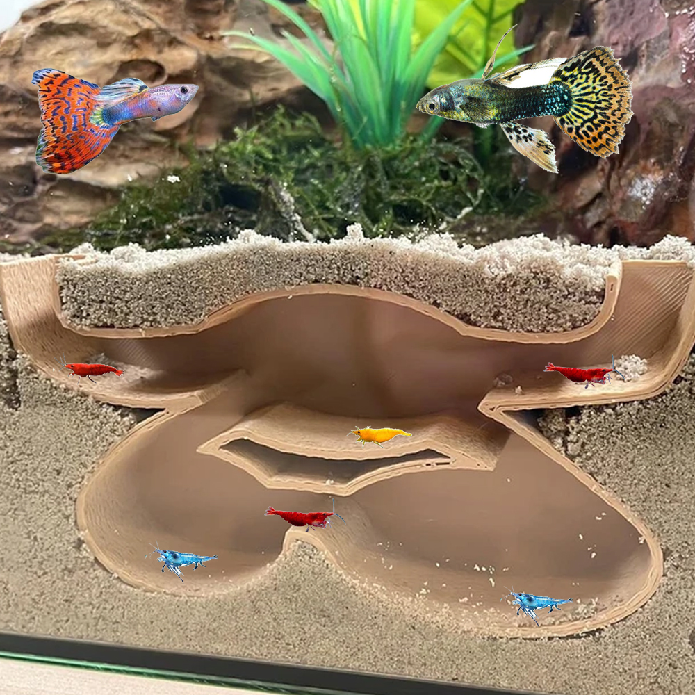 Crab-shaped Hide Maze Aquarium - Aquarium Fish Zone 评论和价格