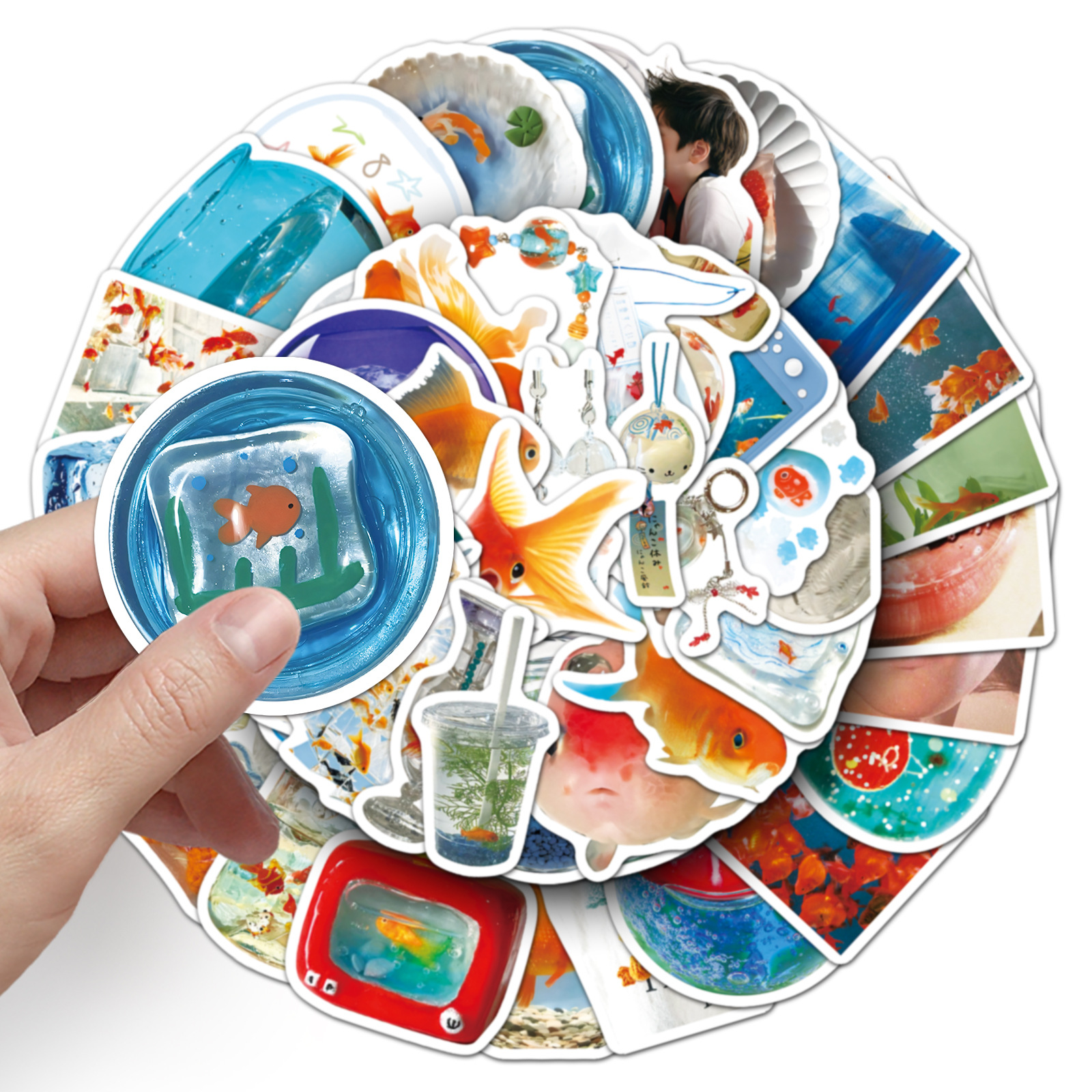 50PCS Ins Style Cartoon Goldfi - Aquarium Fish Cartoon 评论和价格