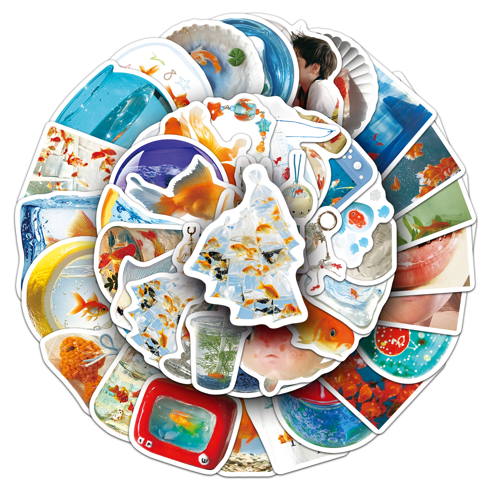 50PCS Ins Style Cartoon Goldfi - Aquarium Fish Cartoon 评论和价格