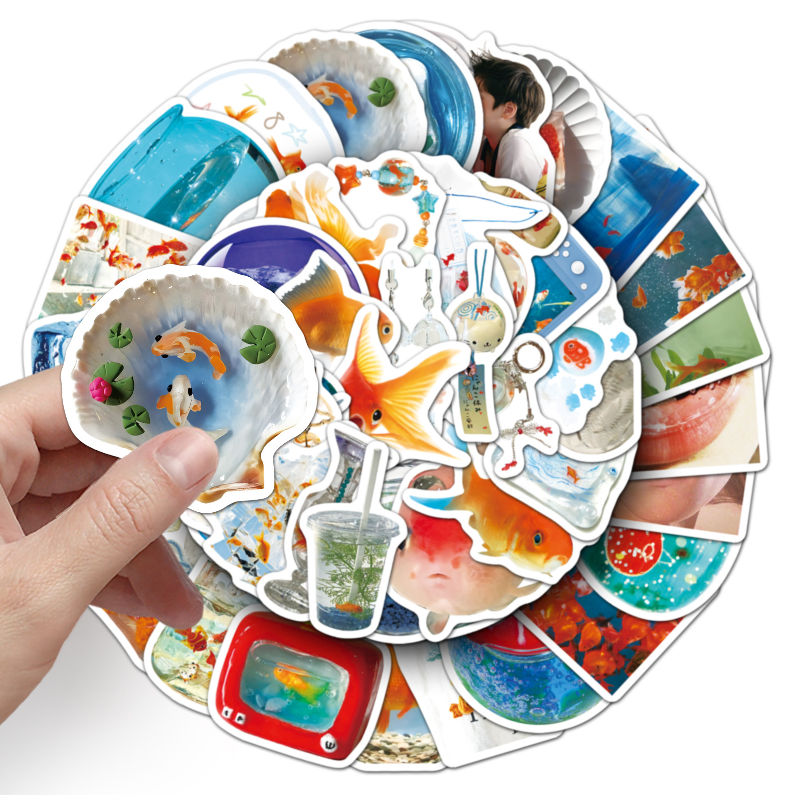 50PCS Ins Style Cartoon Goldfi - Aquarium Fish Cartoon 评论和价格