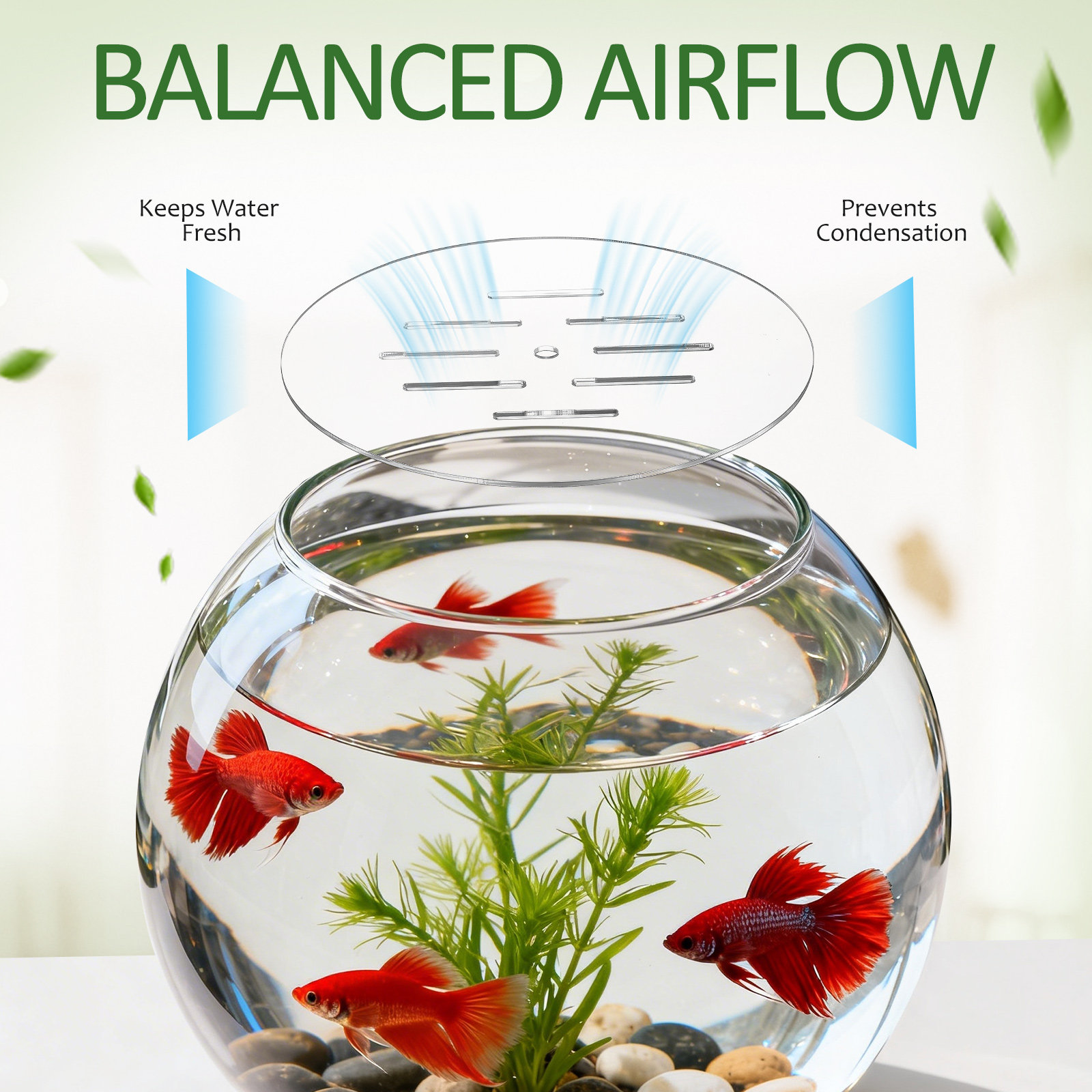 Acrylic Round Fish Tank Cover  - Aquarium Fish Jumping 评论和价格