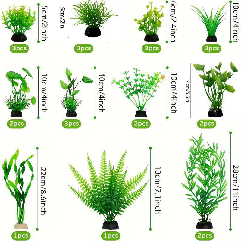 Aquarium Decor Set Artificial  - Aquarium Fish Only 评论和价格