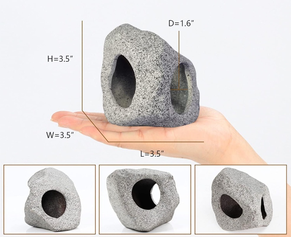 Fish Tank Cave Stone Landscapi - Aquarium Fish Cartoon 评论和价格