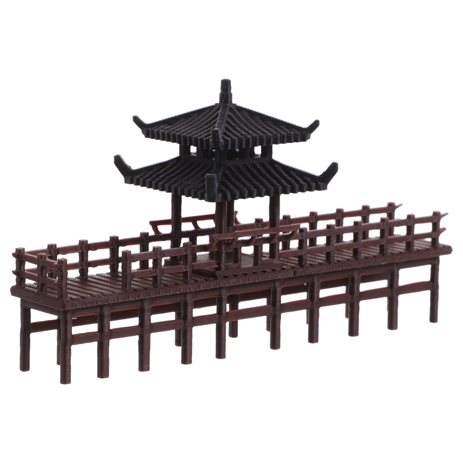 Mini Chinese Pavilion Bridge D - Aquarium Fish Bridge 评论和价格
