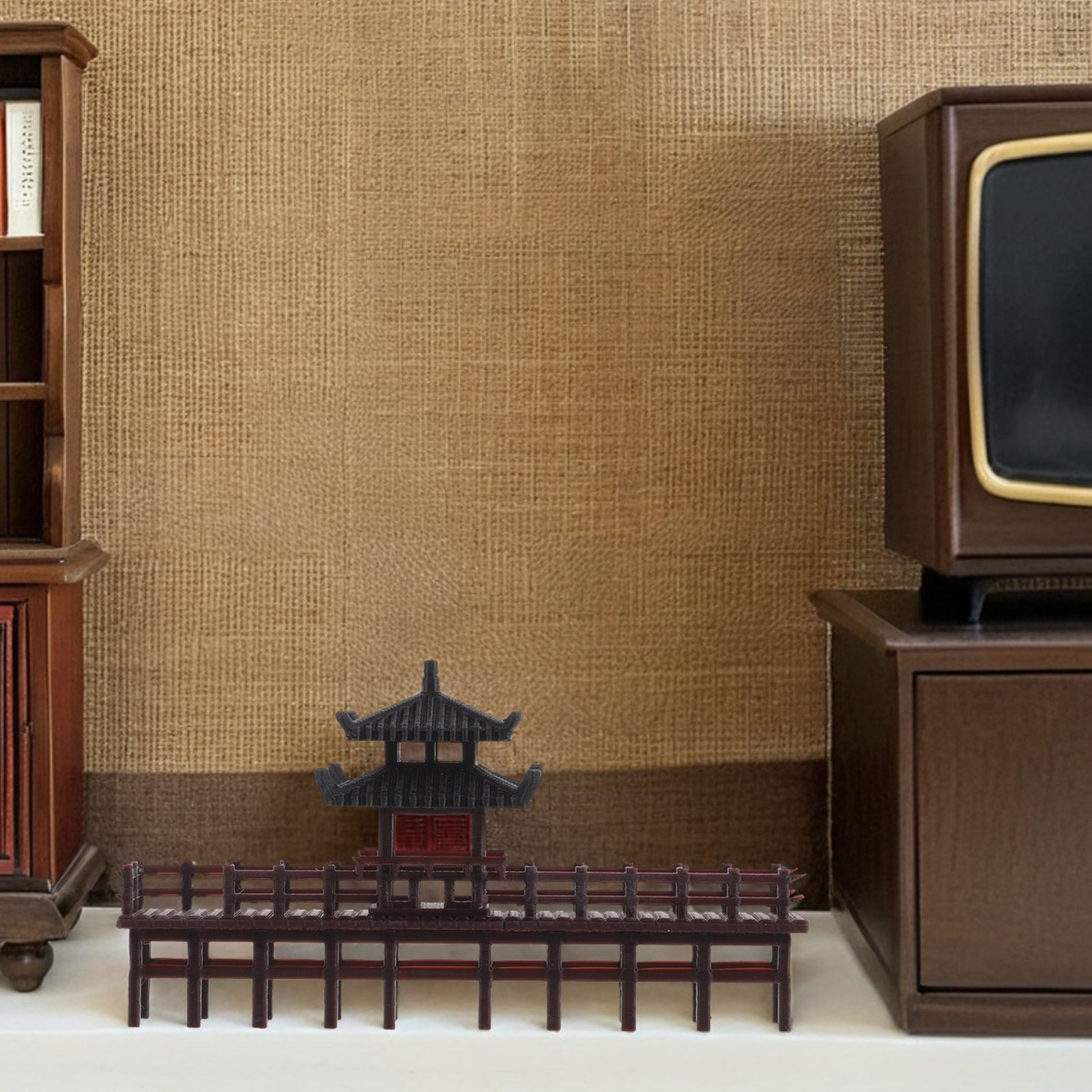 Mini Chinese Pavilion Bridge D - Aquarium Fish Bridge 评论和价格