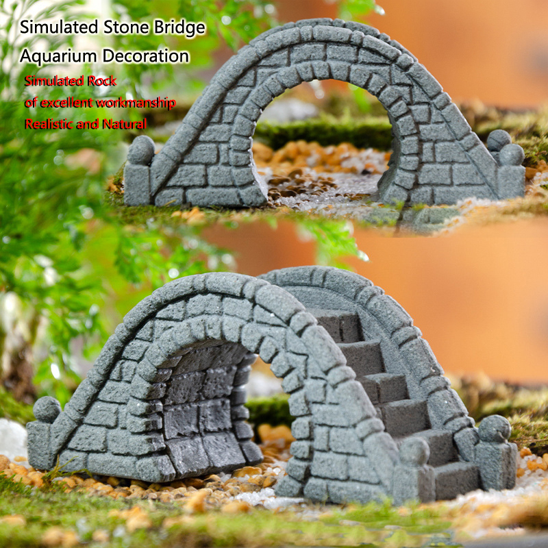 Resin Small Bridge Aquarium Or - Aquarium Fish Bridge 评论和价格